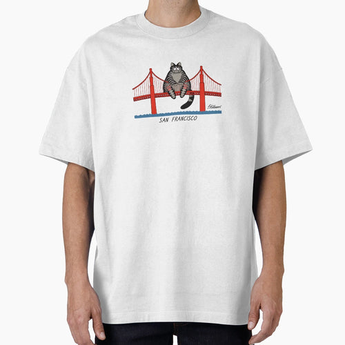 Cat San Francisco B Kilban As Worn T-Shirt - Custom Art Print Unisex - T-Shirt, Sweatshirt, Hoodie