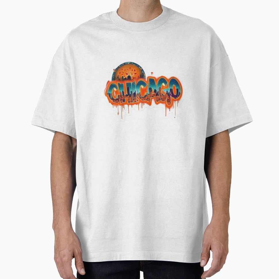 Chicago Graffiti Lights Reloaded Gift T-Shirt - Novelty Apparel for Adults - T-Shirt, Sweatshirt, Hoodie