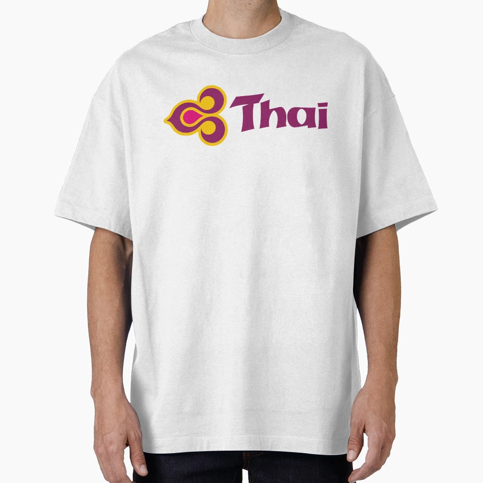 Thai Airways 1975 Livery Logo T-Shirt - Aesthetic Graphic for Adults - T-Shirt, Sweatshirt, Hoodie