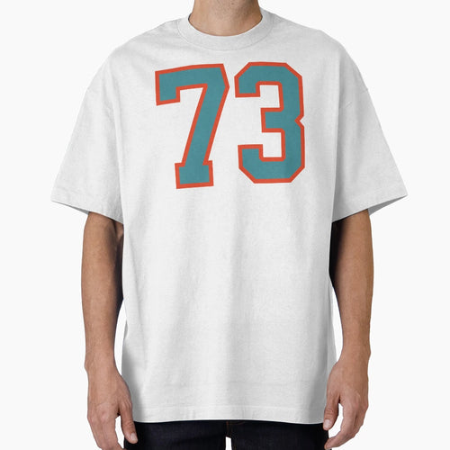 73 Number Aqua Orange Lucky Sports T-Shirt - Streetwear Style Unisex - T-Shirt, Sweatshirt, Hoodie