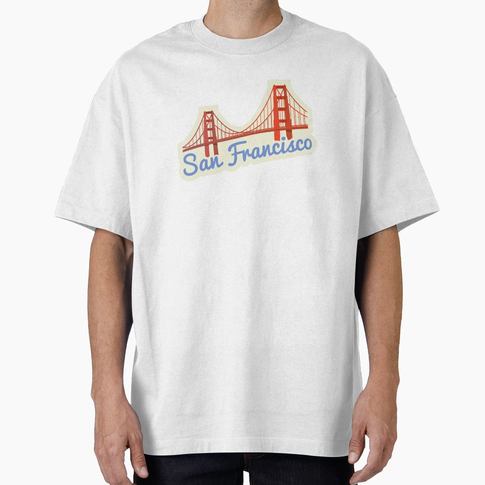 San Francisco Golden Gate Bridge T-Shirt - Aesthetic Graphic for Adults - T-Shirt, Sweatshirt, Hoodie