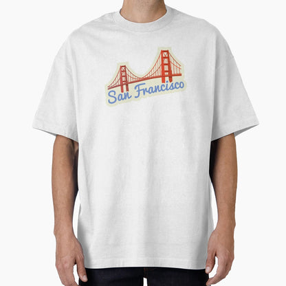 San Francisco Golden Gate Bridge T-Shirt - Aesthetic Graphic for Adults - T-Shirt, Sweatshirt, Hoodie