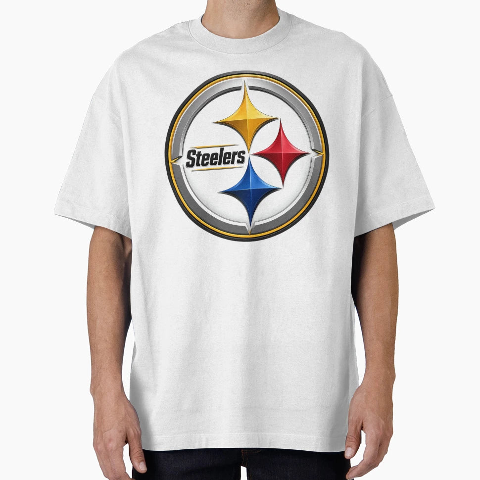 Steel City Chrome Bold High Impact T-Shirt - Minimalist Print for Adults - T-Shirt, Sweatshirt, Hoodie