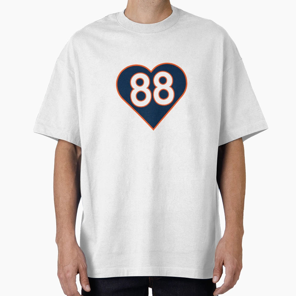 Demaryius Thomas Heart 88 T-Shirt - Unique Graphic for Adults - T-Shirt, Sweatshirt, Hoodie