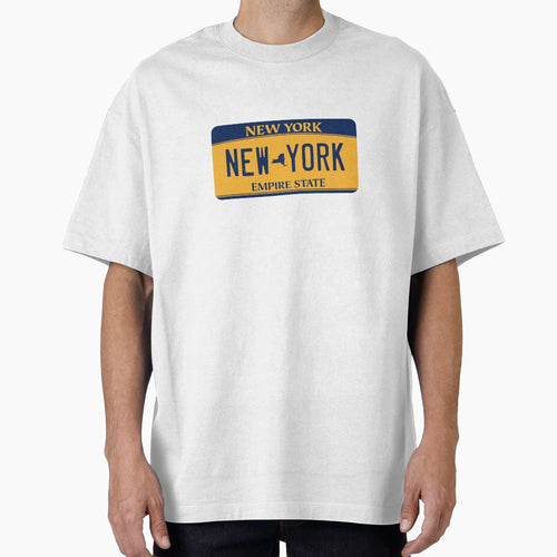 New York License Plate T-Shirt - Trendy Graphic Men Women - T-Shirt, Sweatshirt, Hoodie