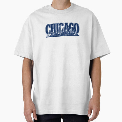 Chicago Steel Horizon Skyline Illinois T-Shirt - Streetwear Style Unisex - T-Shirt, Sweatshirt, Hoodie
