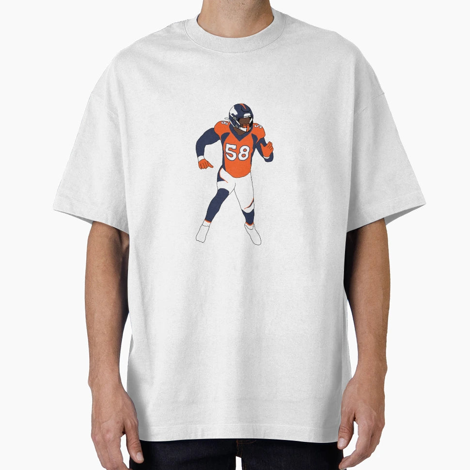 Denver Broncos Von Miller T-Shirt - Aesthetic Graphic for Adults - T-Shirt, Sweatshirt, Hoodie