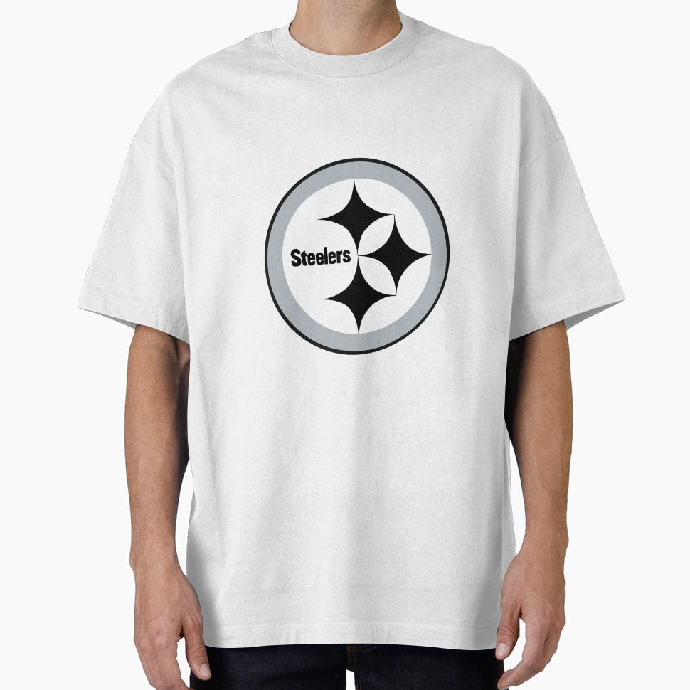 Black And White Steeler Logo T-Shirt - Minimalist Print for Adults - T-Shirt, Sweatshirt, Hoodie