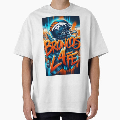 Broncos 4 Life T-Shirt - Unique Graphic for Adults - T-Shirt, Sweatshirt, Hoodie
