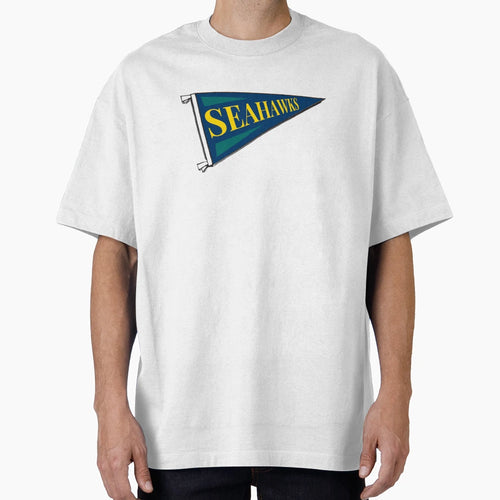 Seahawks Pennant T-Shirt - Novelty Apparel for Adults - T-Shirt, Sweatshirt, Hoodie