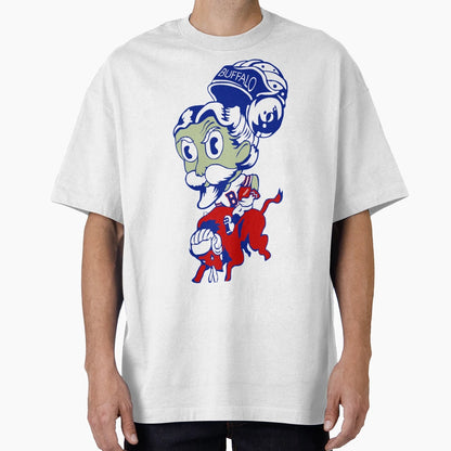Buffalo Bill Football T-Shirt - Novelty Apparel for Adults - T-Shirt, Sweatshirt, Hoodie
