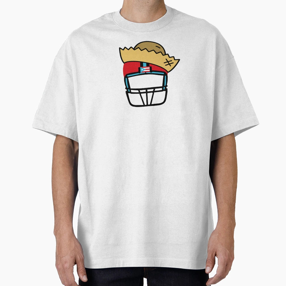 Puerto Rico Football Helmet Pava Hat T-Shirt - Trendy Graphic for Adults - T-Shirt, Sweatshirt, Hoodie