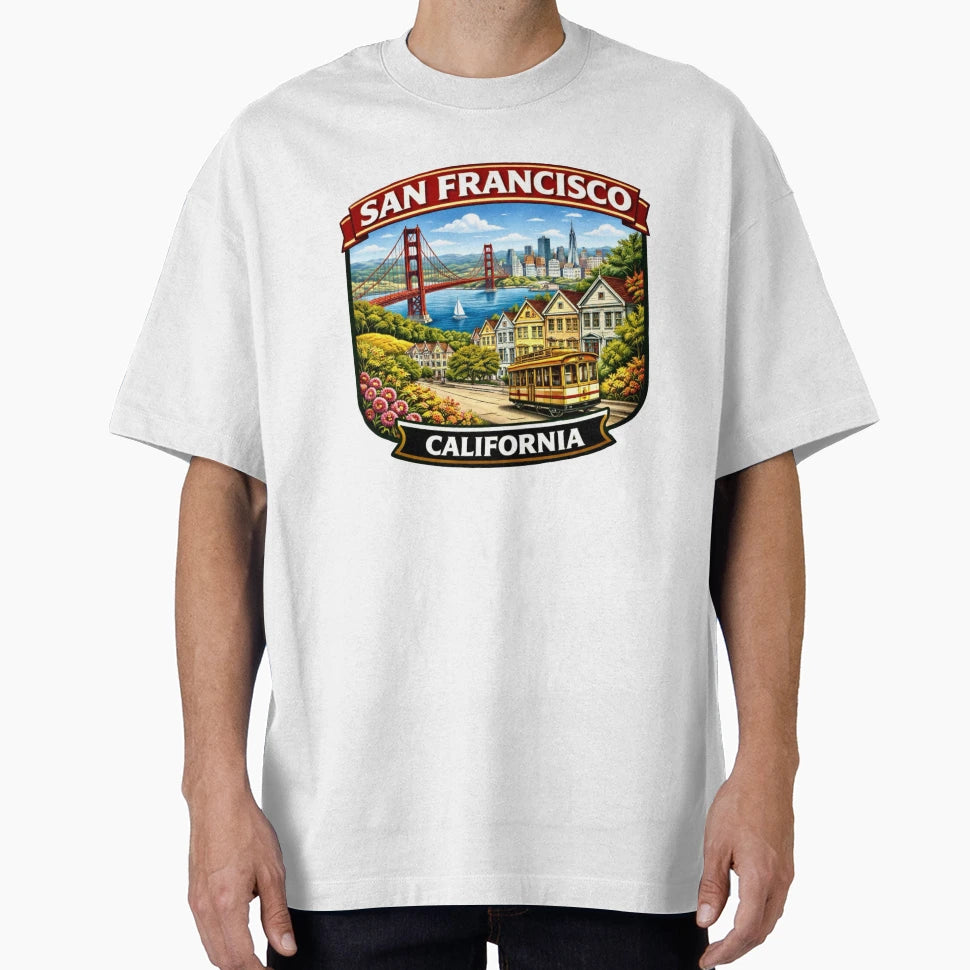 San Francisco California T-Shirt - Unique Graphic Unisex - T-Shirt, Sweatshirt, Hoodie