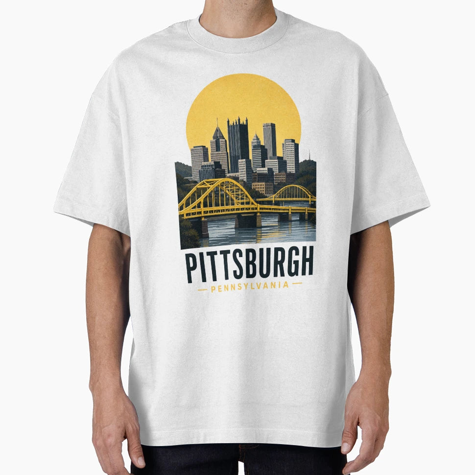 Pittsburgh Pennsylvania T-Shirt - Casual Everyday Wear Unisex - T-Shirt, Sweatshirt, Hoodie