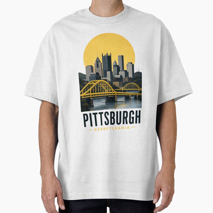 Pittsburgh Pennsylvania T-Shirt - Casual Everyday Wear Unisex - T-Shirt, Sweatshirt, Hoodie