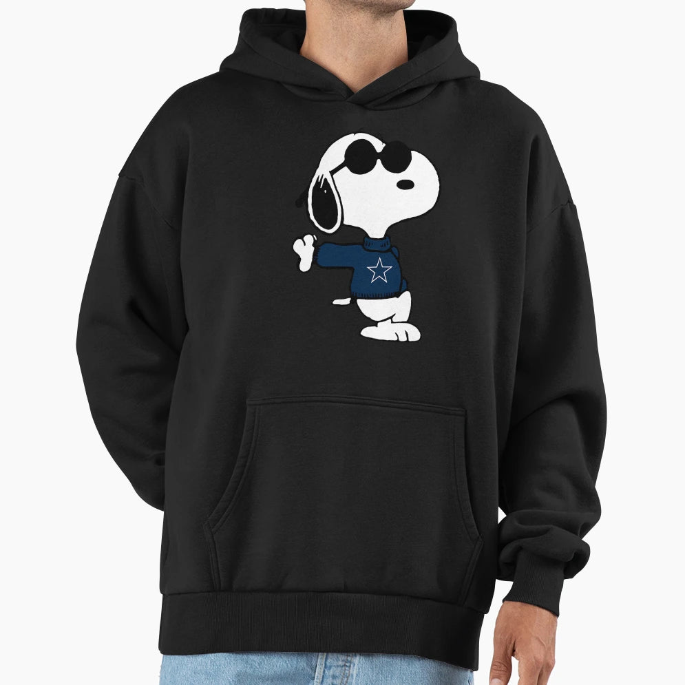 Snoopy Dallas Cowboys Hoodie - Casual Everyday Wear Men Women - T-Shirt, Sweatshirt, Hoodie