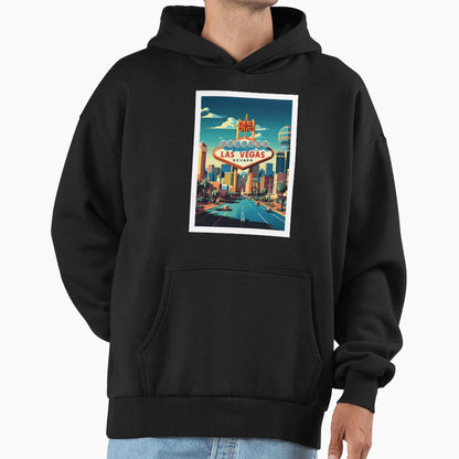 Las Vegas Travel Art Hoodie - Streetwear Style Men Women - T-Shirt, Sweatshirt, Hoodie