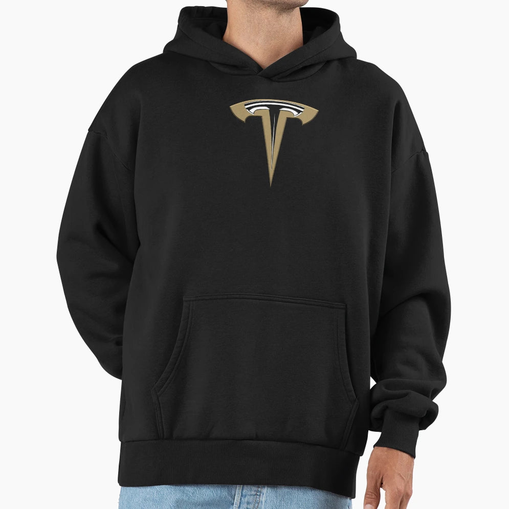 Tesla Logo Hoodie - Custom Art Print Unisex - T-Shirt, Sweatshirt, Hoodie