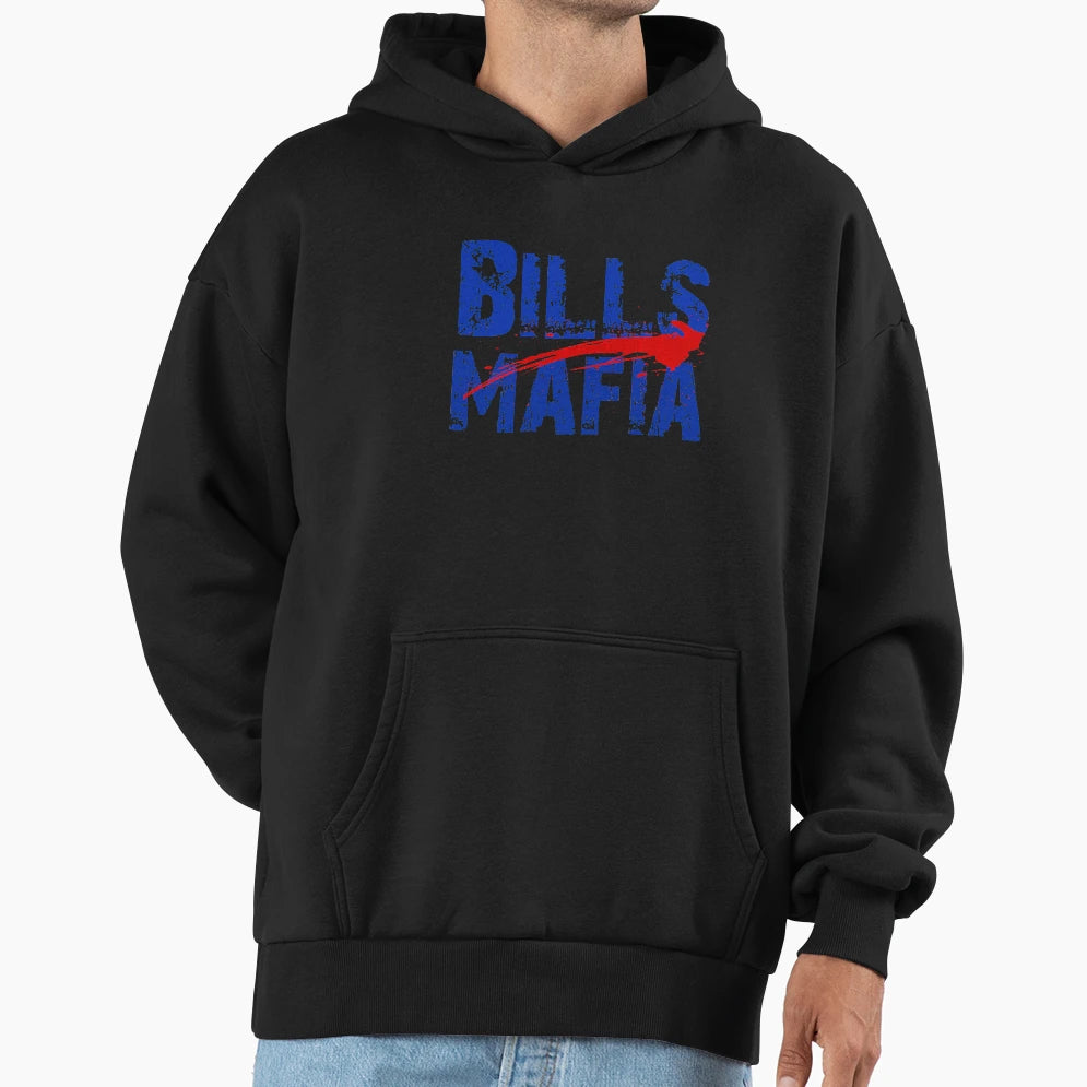 Bills Mafia Hoodie - Novelty Apparel for Adults - T-Shirt, Sweatshirt, Hoodie