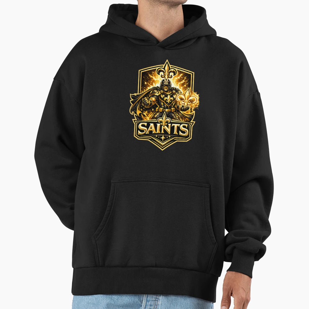 Nola Shield Saints Hoodie - Custom Art Print Men Women - T-Shirt, Sweatshirt, Hoodie