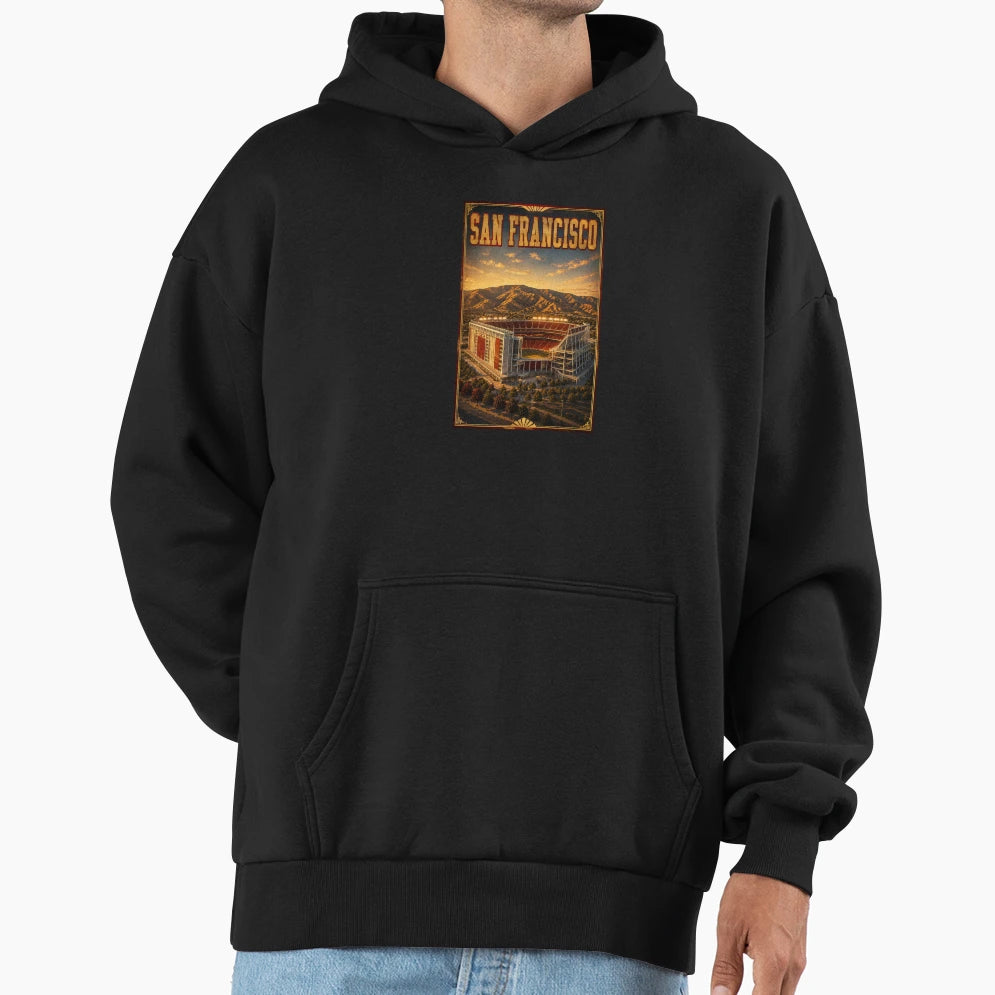 San Francisco Football Gridiron Shrine Hoodie - Novelty Apparel Unisex - T-Shirt, Sweatshirt, Hoodie