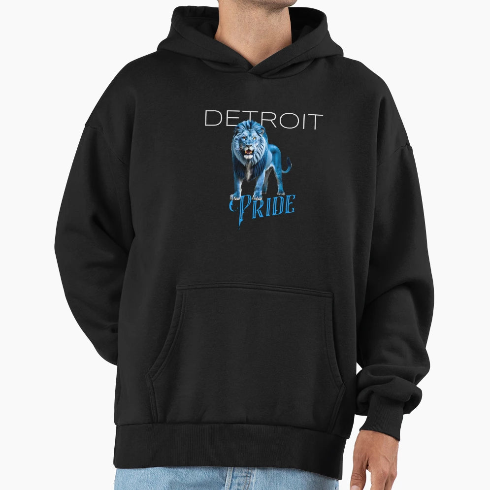 Detroit Pride Hoodie - Novelty Apparel for Adults - T-Shirt, Sweatshirt, Hoodie