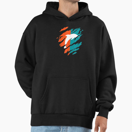 Mens Miami Dolphin Florida Fans Hoodie - Fun Novelty Design Men Women - T-Shirt, Sweatshirt, Hoodie