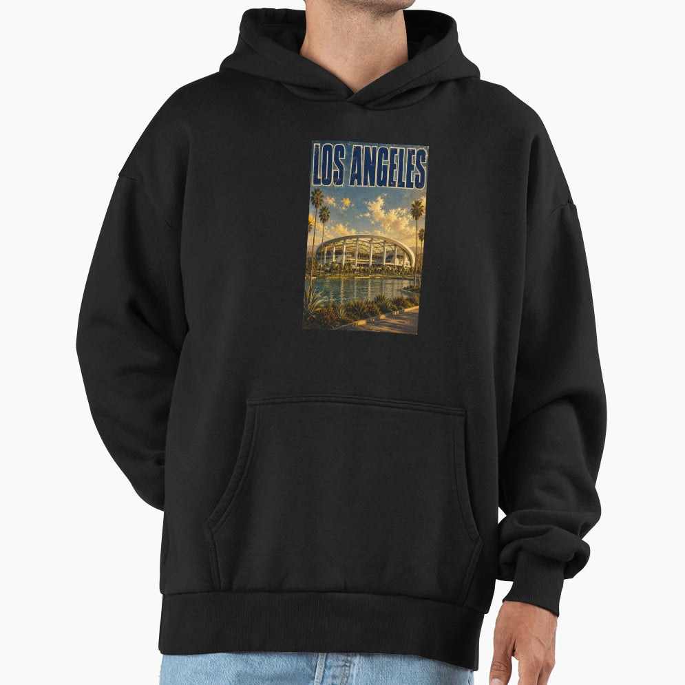 Los Angeles Gridiron Shrine Hoodie - Fun Novelty Design for Adults - T-Shirt, Sweatshirt, Hoodie