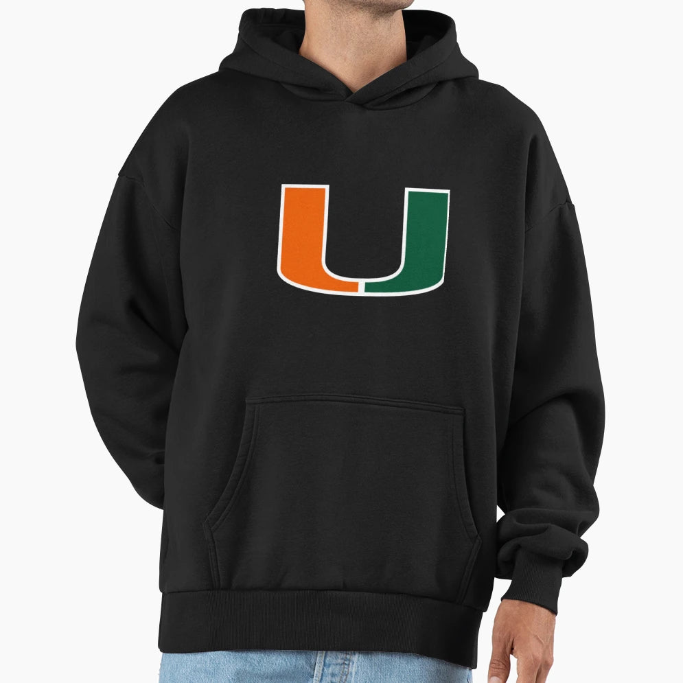 Miami Hurricanes Logo Hoodie - Fun Novelty Design Unisex - T-Shirt, Sweatshirt, Hoodie