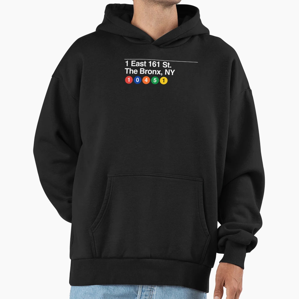 Yankee Stadium East St Bronx Ny Hoodie - Fun Novelty Design for Adults - T-Shirt, Sweatshirt, Hoodie