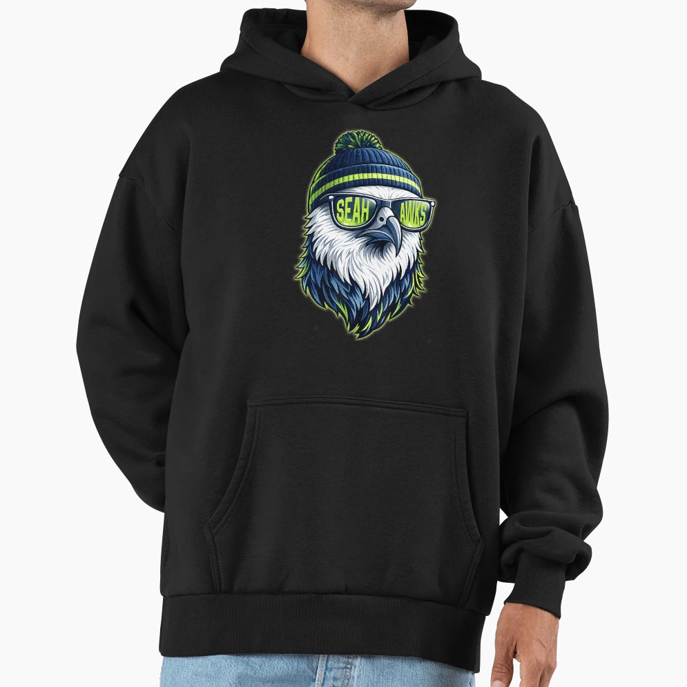 Sea Hawks High School Spirit Go Sea Hawks Hoodie - Streetwear Style Unisex - T-Shirt, Sweatshirt, Hoodie