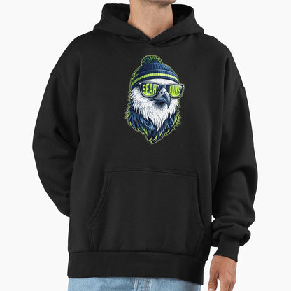 Sea Hawks High School Spirit Go Sea Hawks Hoodie - Streetwear Style Unisex - T-Shirt, Sweatshirt, Hoodie