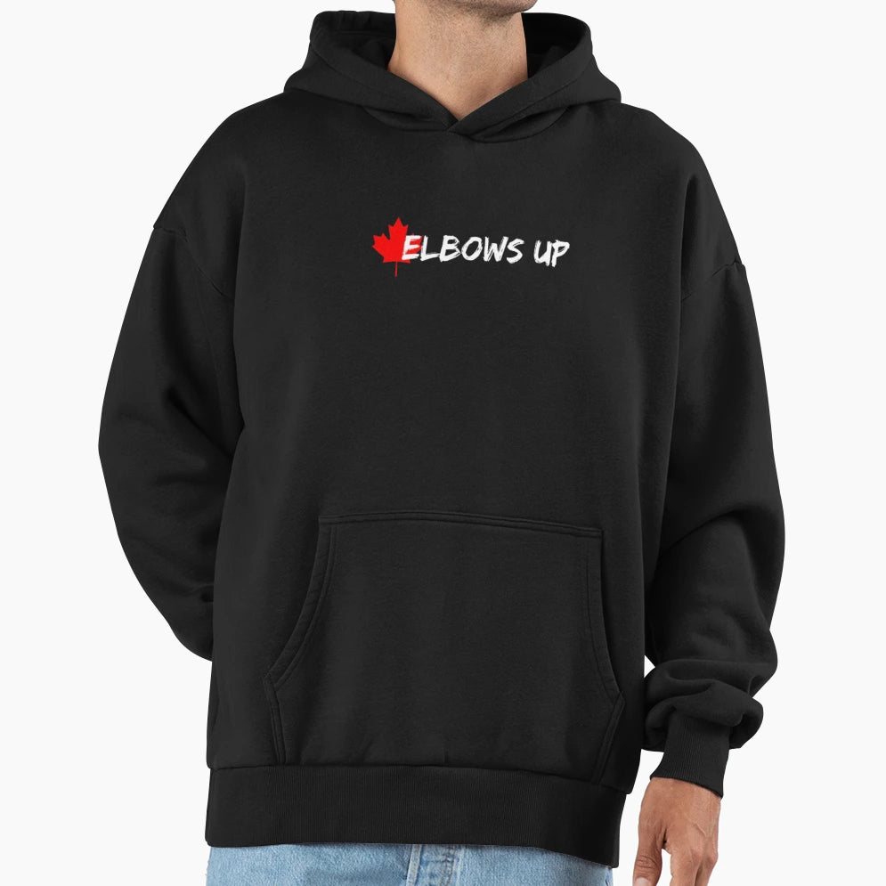 Elbows Up Hoodie - Custom Art Print Men Women - T-Shirt, Sweatshirt, Hoodie