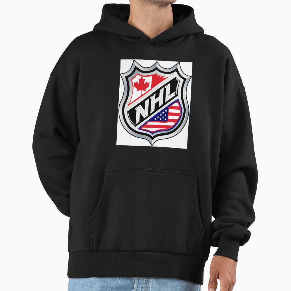 Nhl Logo Hoodie - Graphic Print Men Women - T-Shirt, Sweatshirt, Hoodie