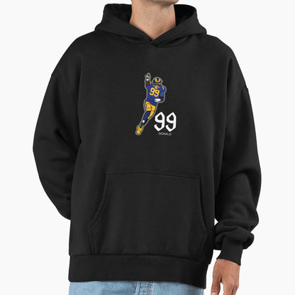 Aaron Donald 99 Hoodie - Trendy Graphic for Adults - T-Shirt, Sweatshirt, Hoodie