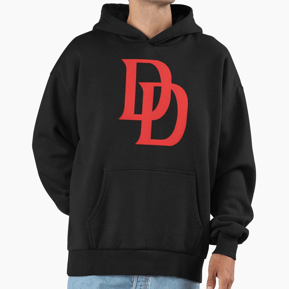 Daredevil Logo Hoodie - Streetwear Style for Adults - T-Shirt, Sweatshirt, Hoodie