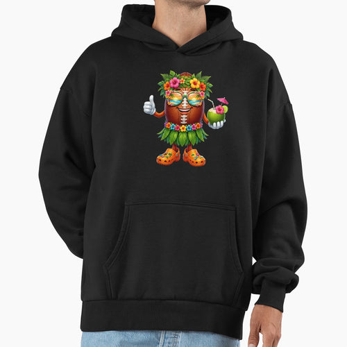 Hawaiian Football Hawaii Tropical Beach Hoodie - Unique Graphic Men Women - T-Shirt, Sweatshirt, Hoodie