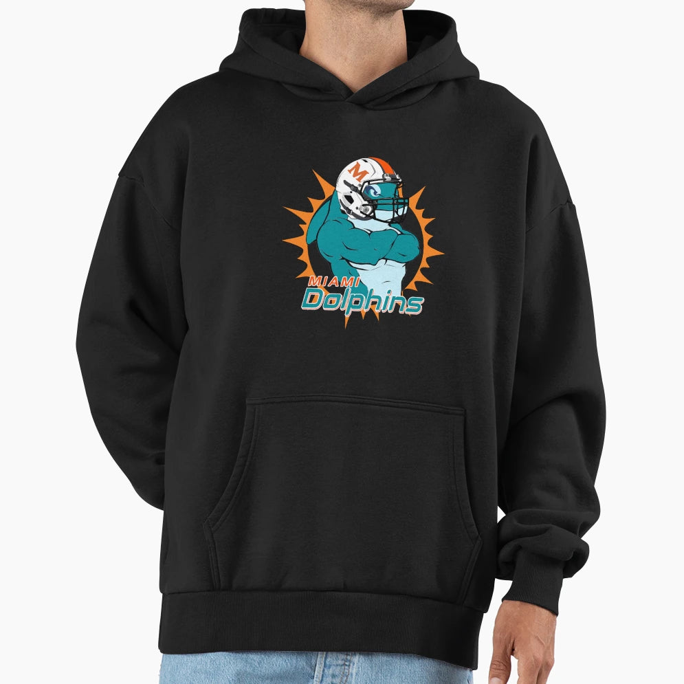 Art Miami Dolphins Hoodie - Graphic Print for Adults - T-Shirt, Sweatshirt, Hoodie