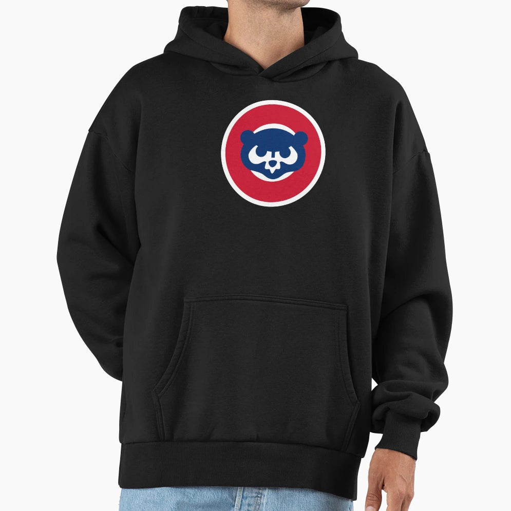 Blue Bear Red And Blue Circles Hoodie - Aesthetic Graphic for Adults - T-Shirt, Sweatshirt, Hoodie