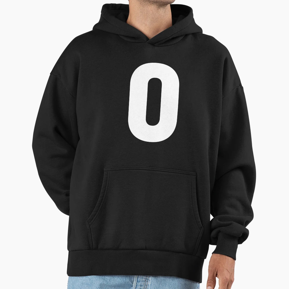 Number 0 Hoodie - Aesthetic Graphic for Adults - T-Shirt, Sweatshirt, Hoodie