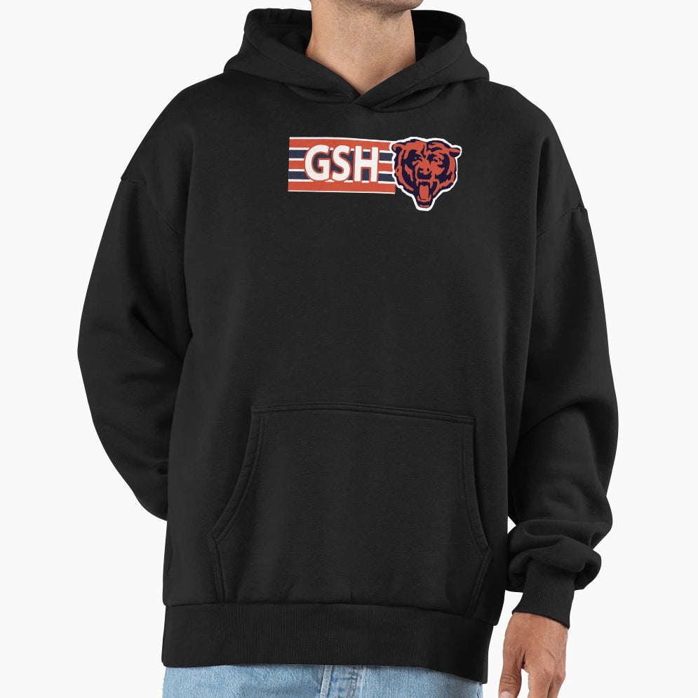 Chicago Bear Gsh Hoodie - Novelty Apparel Unisex - T-Shirt, Sweatshirt, Hoodie