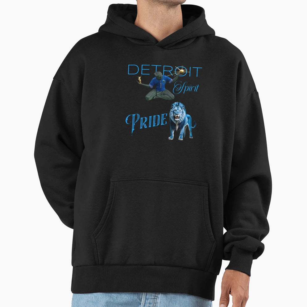 Detroit Spirit Pride Hoodie - Custom Art Print Unisex - T-Shirt, Sweatshirt, Hoodie