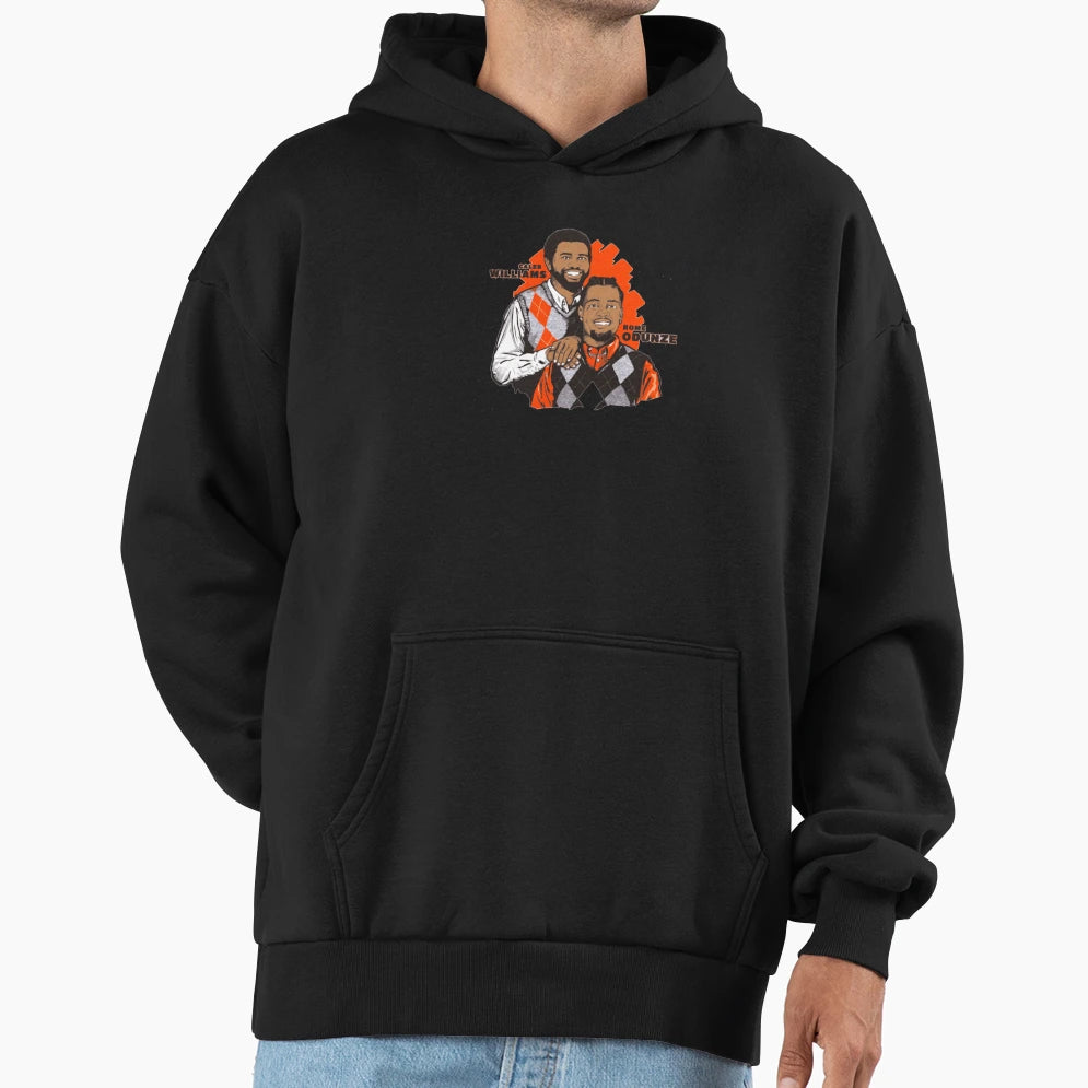CW Rome Odunze Duo Portrait Hoodie - Fun Novelty Design for Adults - T-Shirt, Sweatshirt, Hoodie