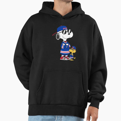 Snoopy Nyr Rangers Hoodie - Casual Everyday Wear Men Women - T-Shirt, Sweatshirt, Hoodie