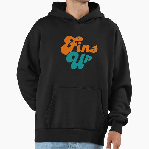 Fins Up Hoodie - Trendy Graphic for Adults - T-Shirt, Sweatshirt, Hoodie