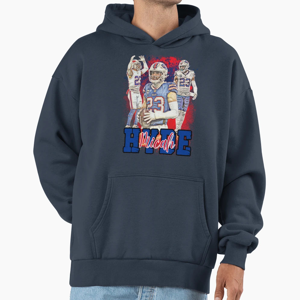 Micah Hyde Buffalo Bills Player Hoodie - Aesthetic Graphic Men Women - T-Shirt, Sweatshirt, Hoodie
