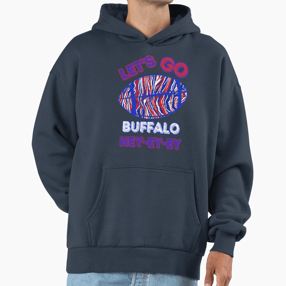 Lets Go Buffalo Hoodie - Aesthetic Graphic for Adults - T-Shirt, Sweatshirt, Hoodie
