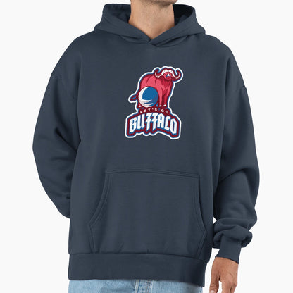 Lets Go Buffalo Lets Go Buffalo Hoodie - Casual Everyday Wear Men Women - T-Shirt, Sweatshirt, Hoodie
