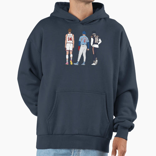Chicago Big 3 Hoodie - Fun Novelty Design Unisex - T-Shirt, Sweatshirt, Hoodie
