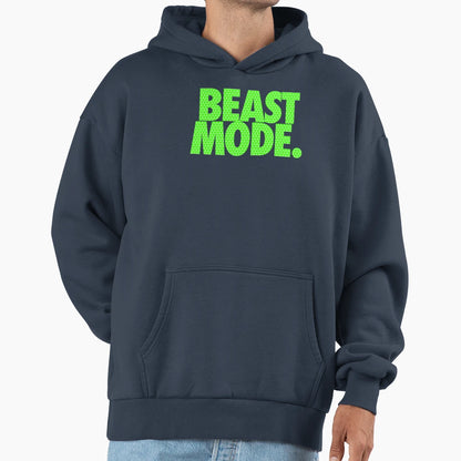 Beast Mode Electric Green Hoodie - Graphic Print Unisex - T-Shirt, Sweatshirt, Hoodie